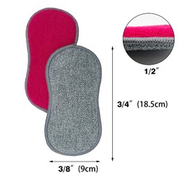 4 Washable Sponge Reusable Washable Sponges Washing Up Sponge Easy Clean Ideal for Dishwashers and Pots Kitchen Bathroom