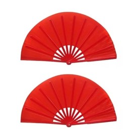 Pack 2 Abanico Grande Pericón Truena Al Abrir Muchos Colores (rojo)