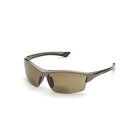 Delta Plus WELRX350BR25 2.5 Diopter Bifocal Safety Glasses, Metallic Brown Frame, Brown Lens