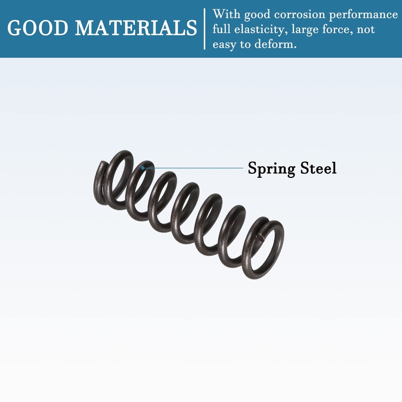QUARKZMAN Small Compression Spring x 10 Pieces Spring Steel Tension