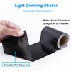 Light Blocking Tape Light Dimming Sticker Adhesive Black Sheet for