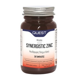 Quest Synergistic Zinc 15mg with Copper 30 Tabs