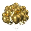 50pcs Gold Metallic Confetti Balloons 12 inch Helium Chrome Balloons