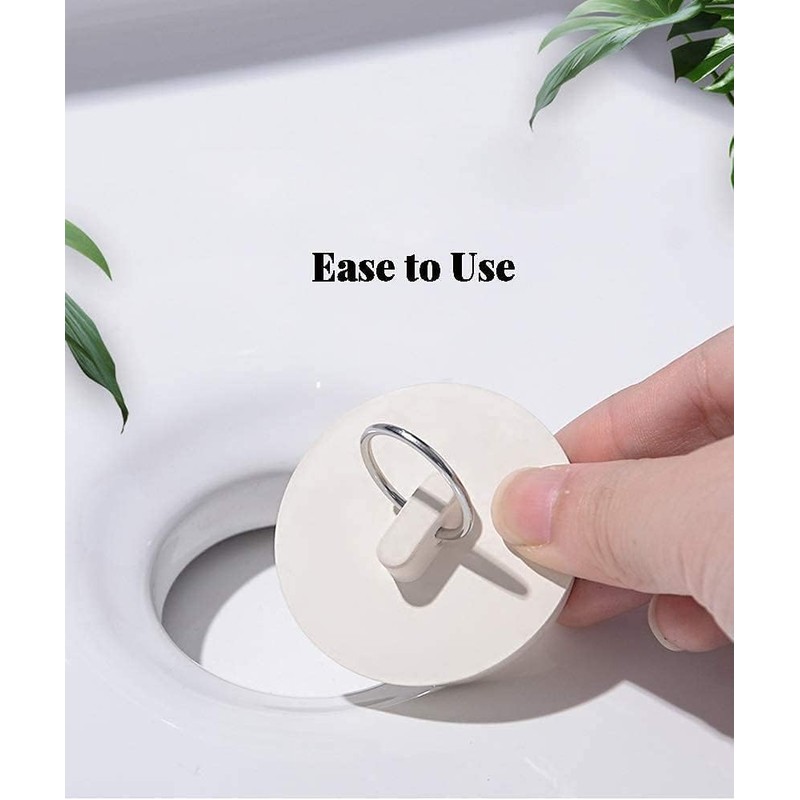 8 Pieces Rubber Tub Stopper Set, Bath Plug, Drain Stopper