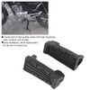 1 Pair Rubber Front Pedal Footrest Foot Pegs Motorcycle Footrests