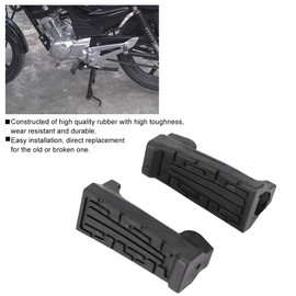 1 Pair Rubber Front Pedal Footrest Foot Pegs Motorcycle Footrests Pedals Footrest Suitable for Yamaha YBR 125