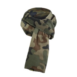 Kidon Multi-Functional Thermal Fleece Scarf - 220gsm Winter Neck Warmer, Shawl, and Backpack Cushion Layer (185x40cm, Unisex) (PL woodland camouflage)
