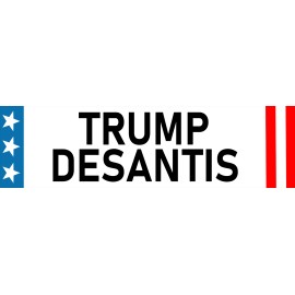 Trump DeSantis Bumper Sticker | Waterproof | Fade Resistance