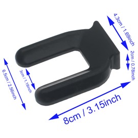 FDXGYH 4 PCS Furniture Wheel Stop Rubber Chair Caster Anti Slip Pads Black Bed Frame Wheel Stoppers Suitable for Rolling Furniture (for 6.5 cm Dia Wheels)