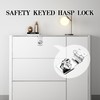 1PCS Keyed Hasp Lock Hasp and Staple 90 Degrees Padlock