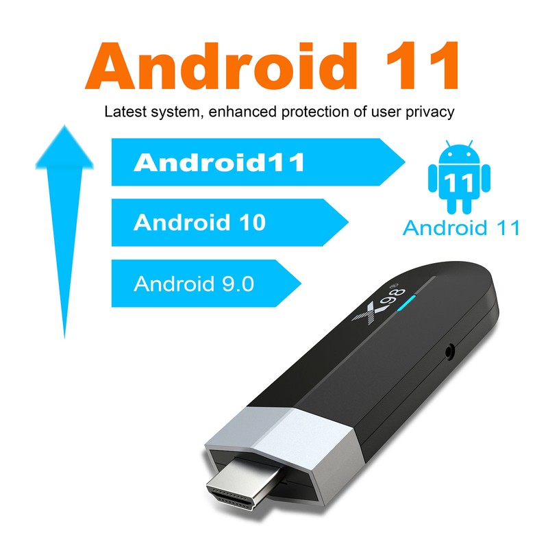 X98 S500 Android 11.0 Smart TV Stick UHD 4K Media