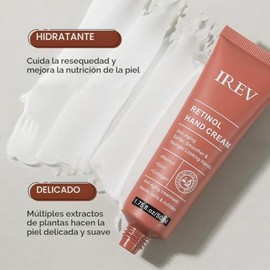 Crema De Manos Con Retinol, Reafirmante Y Antiedad, Con Colágeno. Hidratante Con Retinol Para Manos Maduras, Secas Y Agrietadas. Cuida Y Protege La Pi