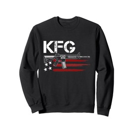 KFG Keep F'N Going Military Army AR-15 USA Flag Gun Sweatshirt