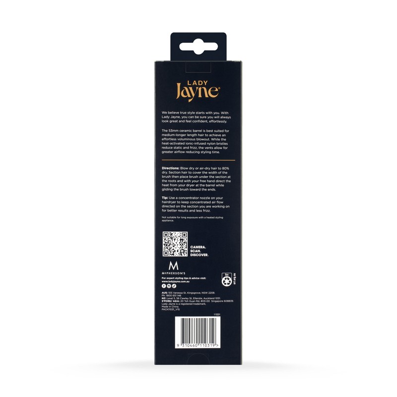 Lady Jayne Salon Pro Angled Vent Styling Brush