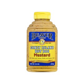 Beaver B78393 Beaver Coney Island Hot Dog Mustard 12.5 Ounce