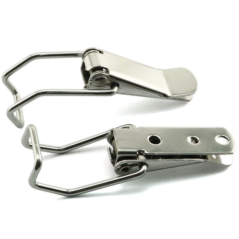 HJ Garden 4pcs Spring Loaded Toggle Latch Hasp,304 Stainless Steel