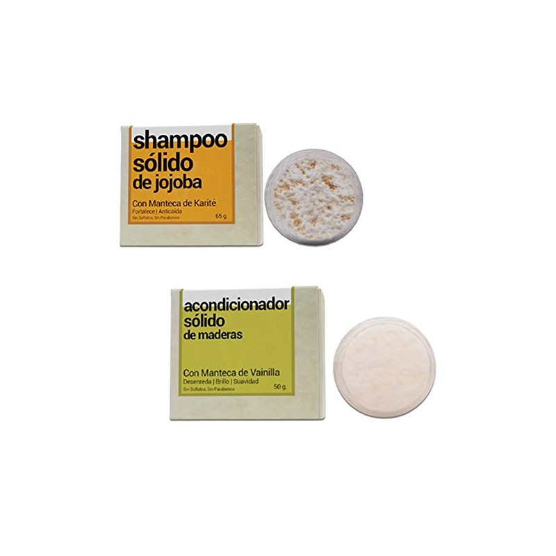 Verseth - Kit Shampoo + acondicionador en barra, anticaída y