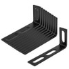 OTTFF 10 Pack 4-1/4" x 2" x 7/8" Black Slightly