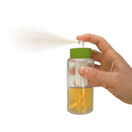 NERTHUS Vin Bouquet FIH 025 - Öl- und Essigsprühflasche aus Glas mit Filter und Pumpe, grün und transparent, 20.8 x 6 x 6 cm