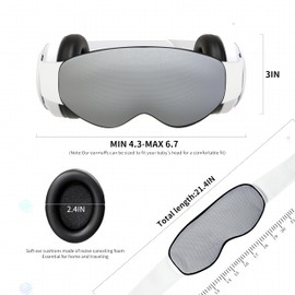 DANCELF Baby Ear Protection with Eye Cups, Noise Cancelling Headphones with Retractable Elastic Band for Infants Kids, Baby Ear Defenders for Sleeping Traveling Airplanes Outdoor Noisy Scene, Grey