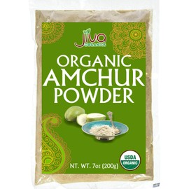 Jiva Organics Organic Amchur Powder 7 ounce Bag - Ground Dried Mango,100% Natural & Non-GMO.