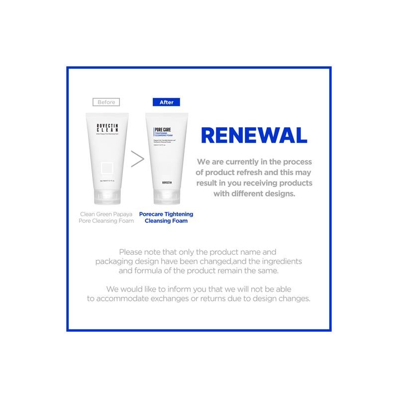 Pore Care Tightening Cleansing Foam