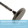 OFFO Shower Head Extension Arm 3 Inches, Oil Rubbed Bronze