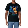 Surreal Starry Night Fennec Fox T-Shirt