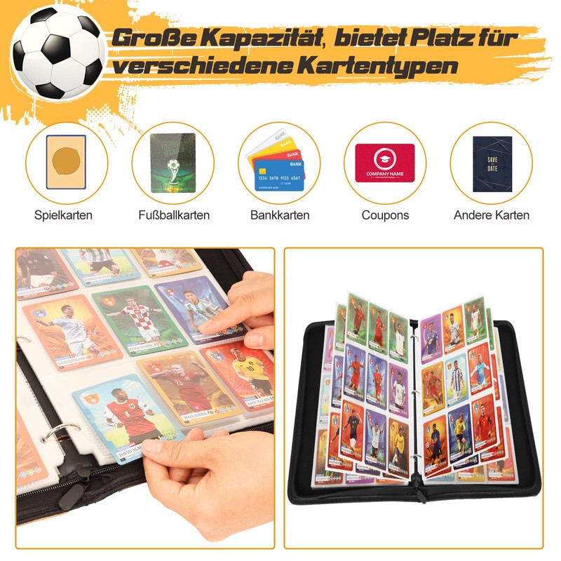 Football Cards Scrapbook, Football Cards Scrapbook for up to 400