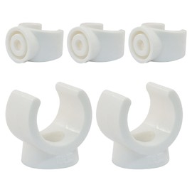 Seimneire 1/2 Inch PEX Clip U Pipe Hangers Clamps, White Plastic Tubing Holder Support Bracket Socket for PVC Water Pipes & Hoses - 25Pcs