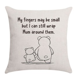 Aocaso from Daughter Son, Mother Mama Mummy Mom Mum Gifts from Daughter Son Birthday Gifts Thanksgiving Gifts (my fingers may be small-mum)