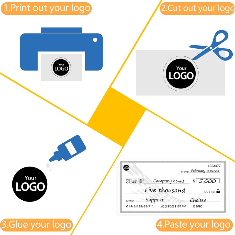 30"x16" Reusable Giant Check Board for Donations,Awards & Presentations -