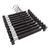 Guhmctt 10 Pack Pants Hangers with Adjustable Non-Slip Clips Anti-Rust