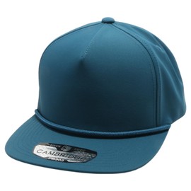 Pit Bull Premium Headwear Cambridge 5 Panel Hybrid Rope Trim Hat Adjustable Snapback Baseball Cap for Men & Women Teal 302TE
