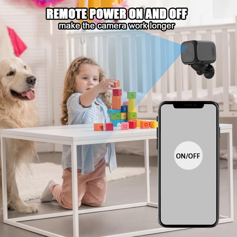 4G LTE Cellular Security Camera, 2 Way Talk Indoor Surveillance