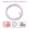 Philip Jones Faceted Rose Quartz Gemstone Charm Stretch Bracelet