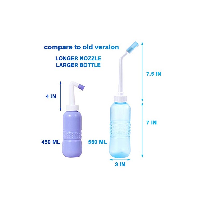Portable Bidet Sprayer - Large Bidet Bottle 560 ML