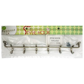 WAKI SHK007 Six Row Key Hook, Satin Silver