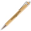 Druckspezialist 25 Bamboo Ballpoint Pens SUMATRA with Engraving