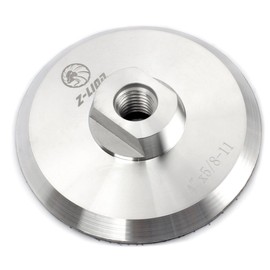 Z-LION Aluminum Backer Pad 4 Inch Hook and Loop Backing pad 5/8-11 Thread