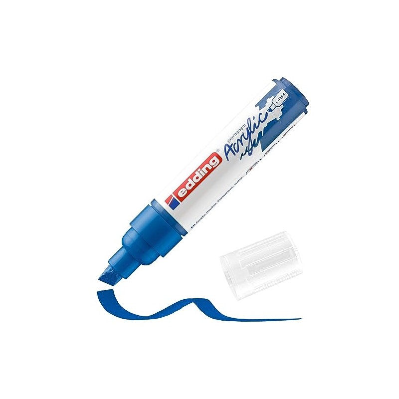 edding 5000 acrylic marker broad - blue - 1 waterproof
