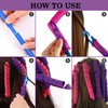 40 rizadores de pelo en espiral sin calor con 6