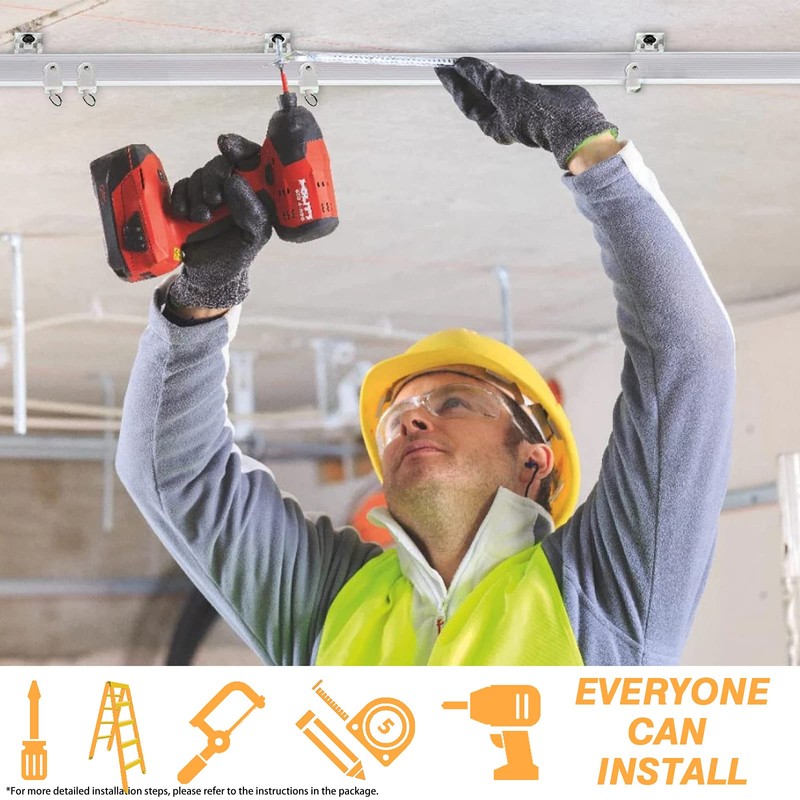Flexible Ceiling Curtain Track | 26.3 ft (8 m) Curved