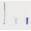 Everbilt #10-12 x 1-1/4 Blue Ribbed Plastic Drywall Anchor Kit