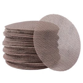 240GRIT 50pcs 5-Inch Mesh Abrasive Sanding Discs Hook & Loop Sandpaper, Dust Free Anti-Blocking Net Sandpaper Sheets for Auto body, Wood, Drywall, Metal
