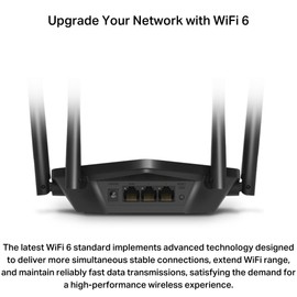AX1500 Wi-Fi 6 Router, Expansive Wi-Fi Range, Security Protection, Smart Connect,Eco-Friendly, 1.5 Gbps Wi-Fi Speeds (MR60X)