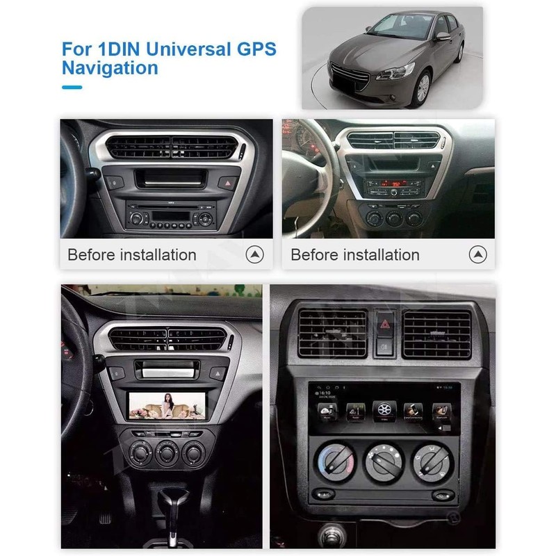 ZWNAV 6.9" IPS Screen 1DIN Universal Android Multimedia Player GPS