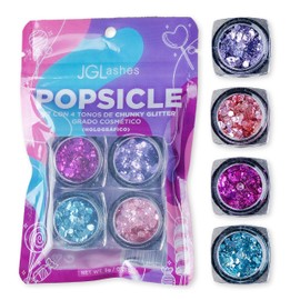 JGLashes- Colección de chunky glitter de grado cosmético (Popsicle)