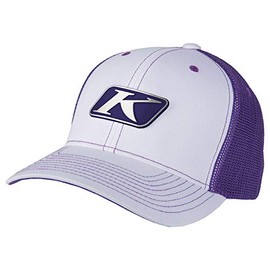KLIM Icon Snap Hat White - Deep Purple