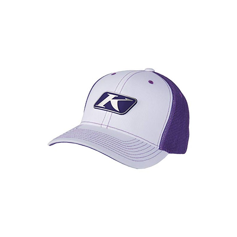 KLIM Icon Snap Hat White - Deep Purple